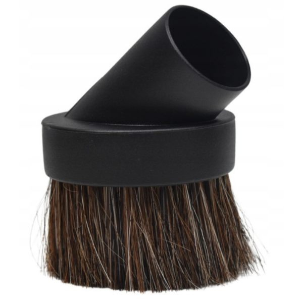 Szczotka okrągła czarna Szczotka okrągła do mebli z delikatnym włosiem