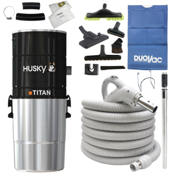 Odkurzacz Centralny jednostka Husky Titan + zestaw z wężem Progression