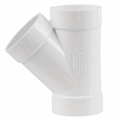 Trójnik 45° PVC