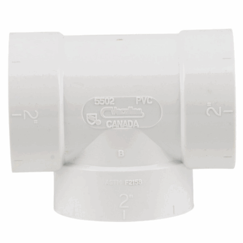 Trójnik 90° typ T PVC