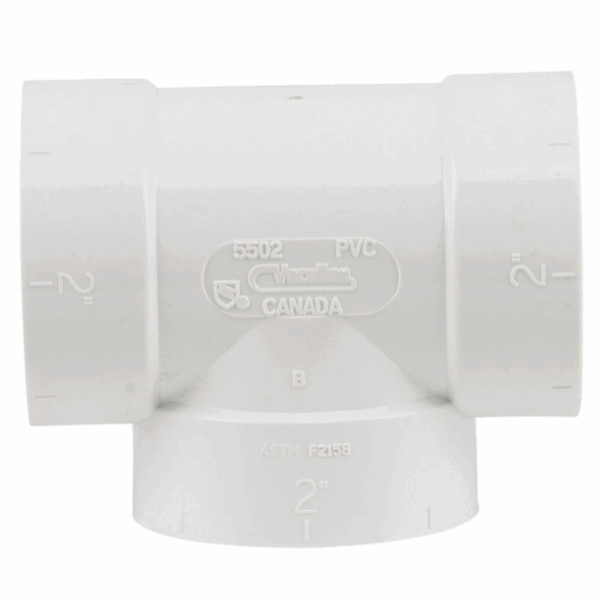 Trójnik 90° typ T PVC
